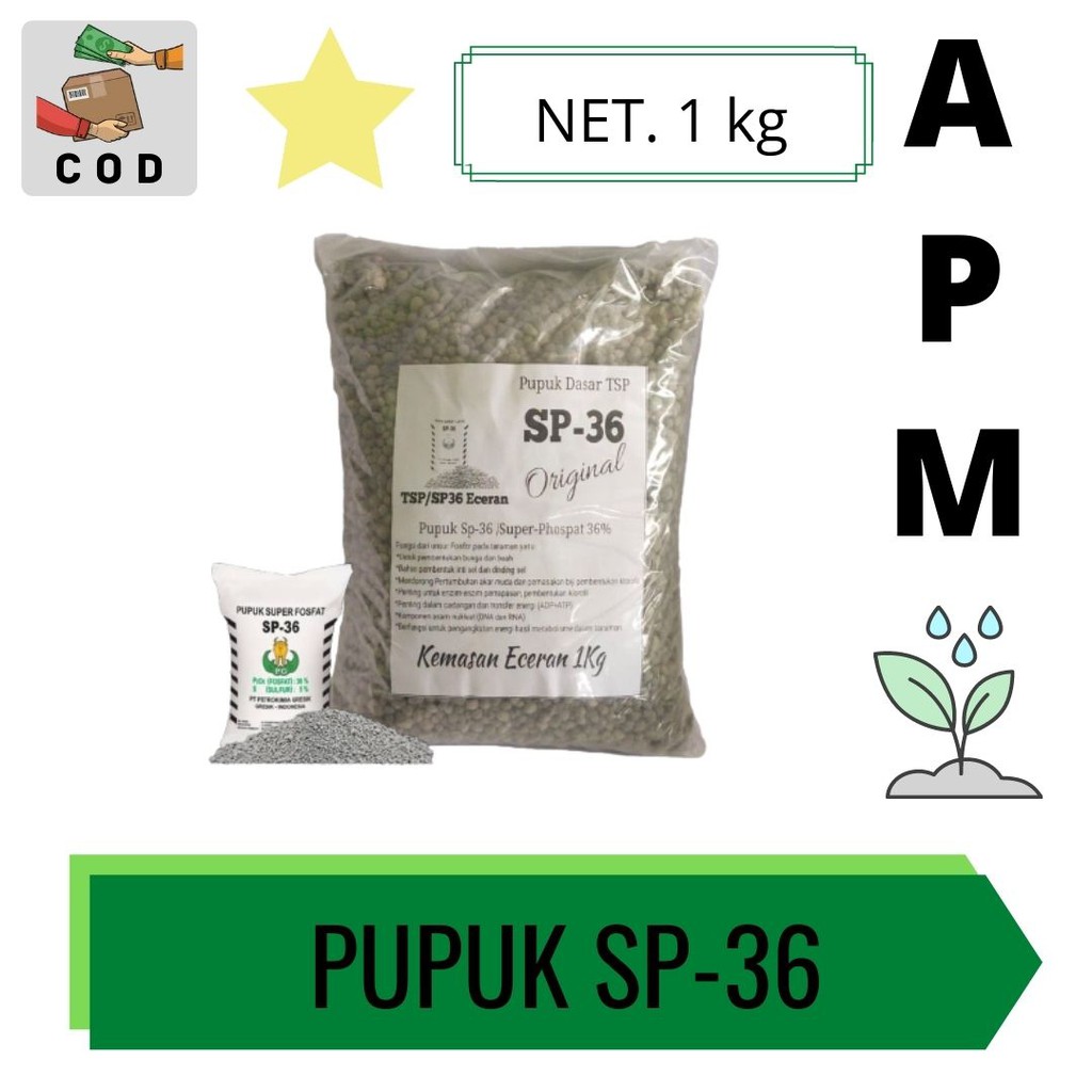 Pupuk TSP/SP36 Kemasan Ecer 1kg - Grosir Pupuk TSP - SP36 Petrokomia