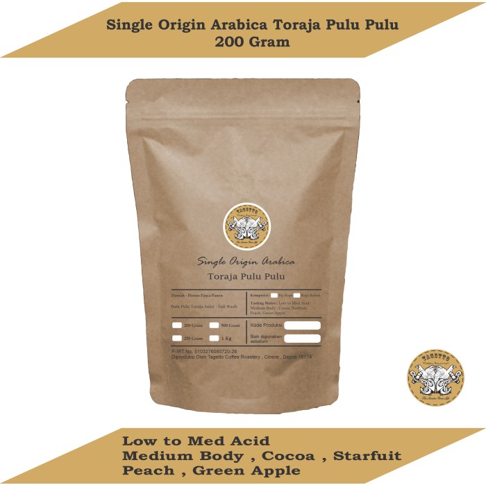 

TERBARU KOPI ARABIKA TORAJA PULU PULU 200GR BIJI KOPI ATAU KOPI BUBUK - BIJI KOPI