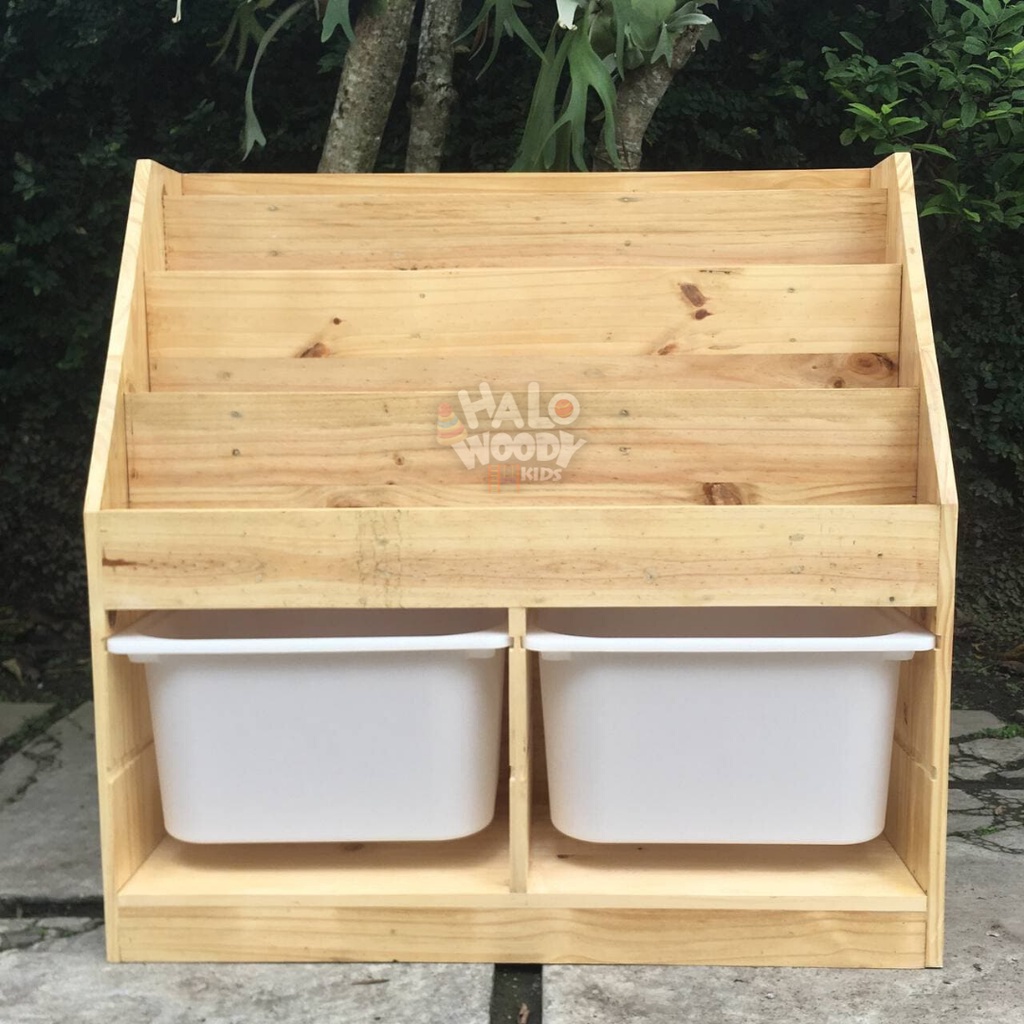 Jual Rak Buku Anak Stars B Halo Woody Kids Rak Montessori Rak Buku