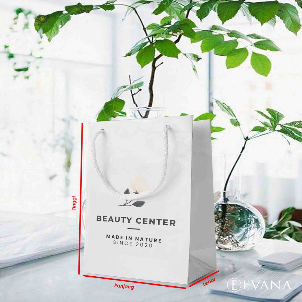 

Paper Bag Custom Tas Kertas Paperbag Tas jinjing Souvenir size 15 x 5 x 20 cm design premium