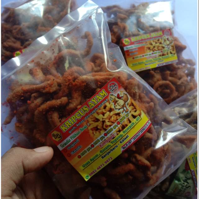 

Kripik usus (kripcus) balado dan Original