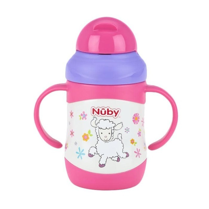 Nuby - Click It Insulated Stainless Straw Cup 220ml