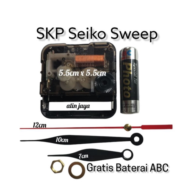 MESIN JAM DINDING SEIKO ORIGINAL/MESIN JAM DINDING QUARTZ/MESIN JAM DINDING SWEEP