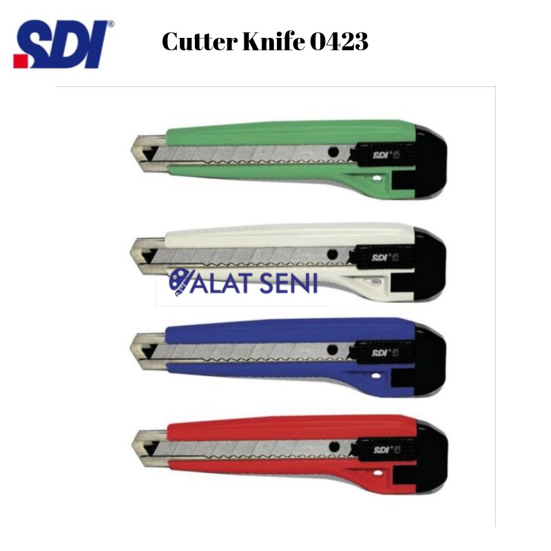 SDI Cutter Knife 0423 - SDI Cutter 0423 Auto Lock - SDI Cutter Besar