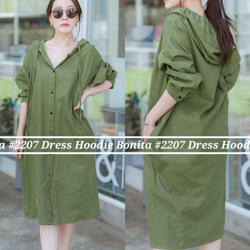 dress hoodie bonita jumbo atau pakaian wanita midi dress yang halus