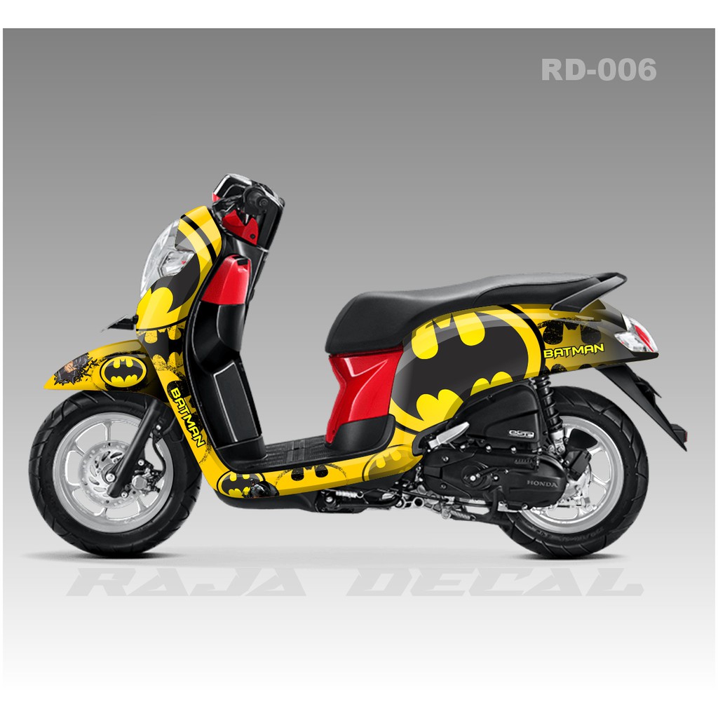DECAL SCOOPY FULL BODY - STICKER DECAL SCOOPY FULL BODY Batman 006