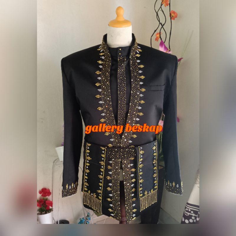 READY Beskap pengantin sunda hitam