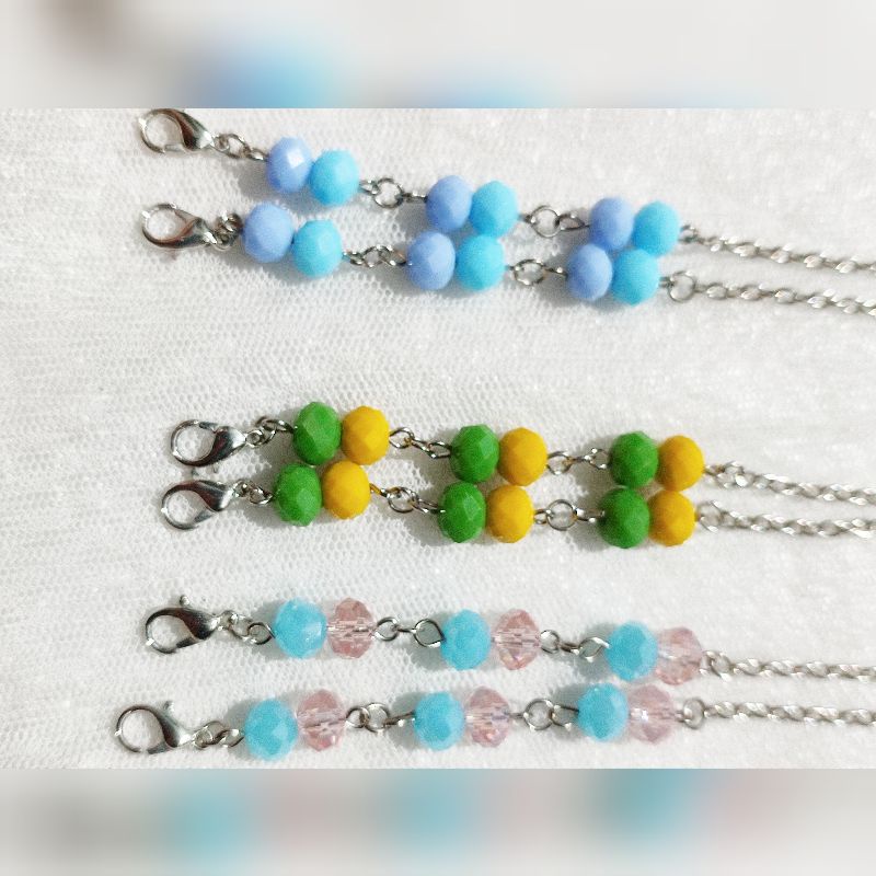 [ Crystal ] 2 in 1 Mask Strap / Tali Masker / kalung masker hijab rantai / konektor hijab