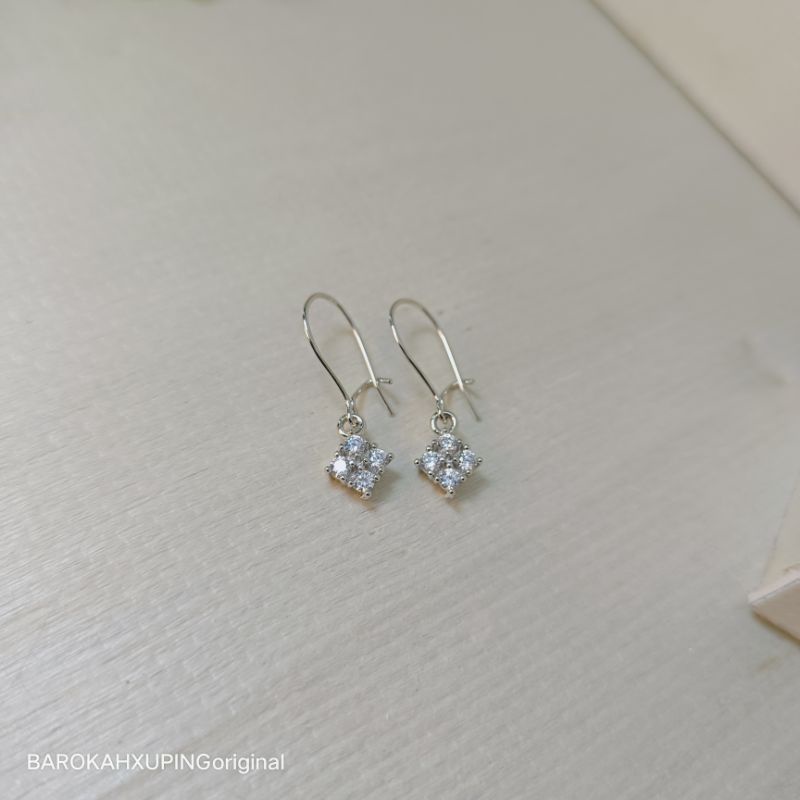 anting xuping+anting silver+anting hook+anting panjang/perhiasan penganti emas putih
