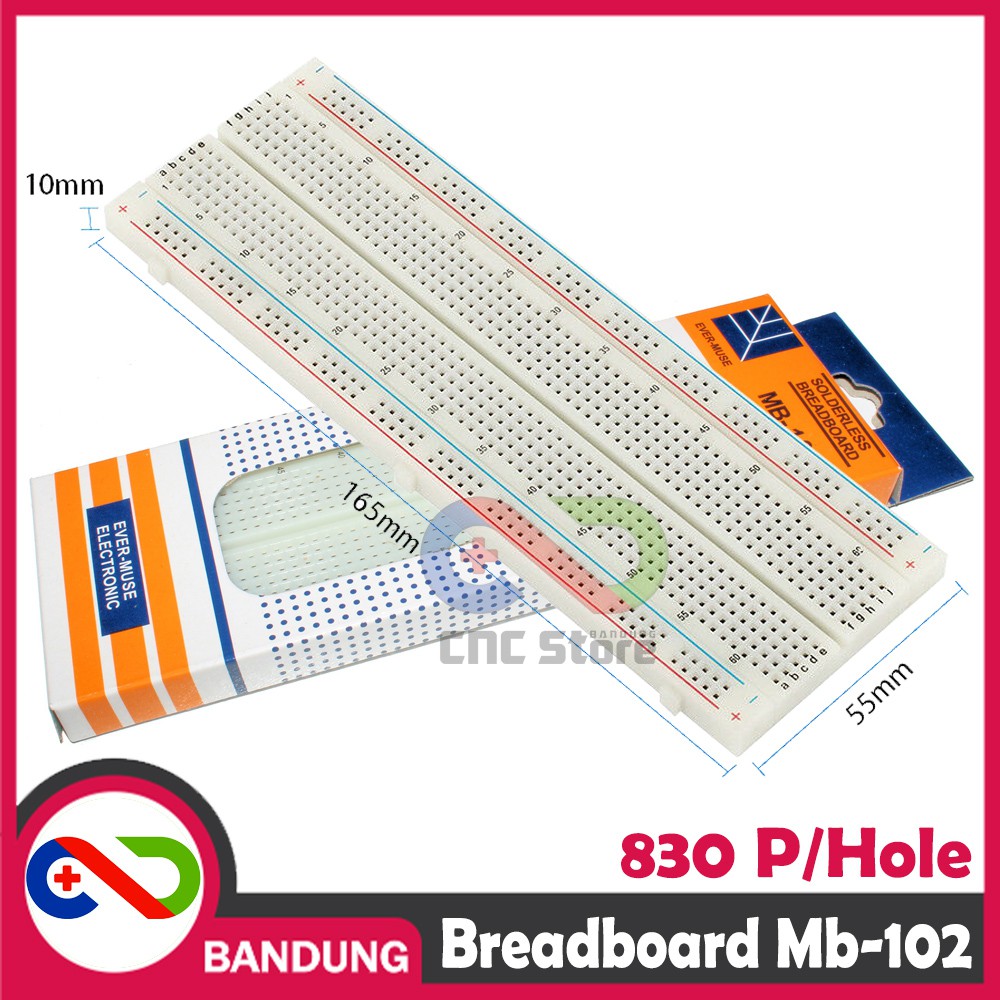 BREADBOARD MB-102 SOLDERLESS 830 830P