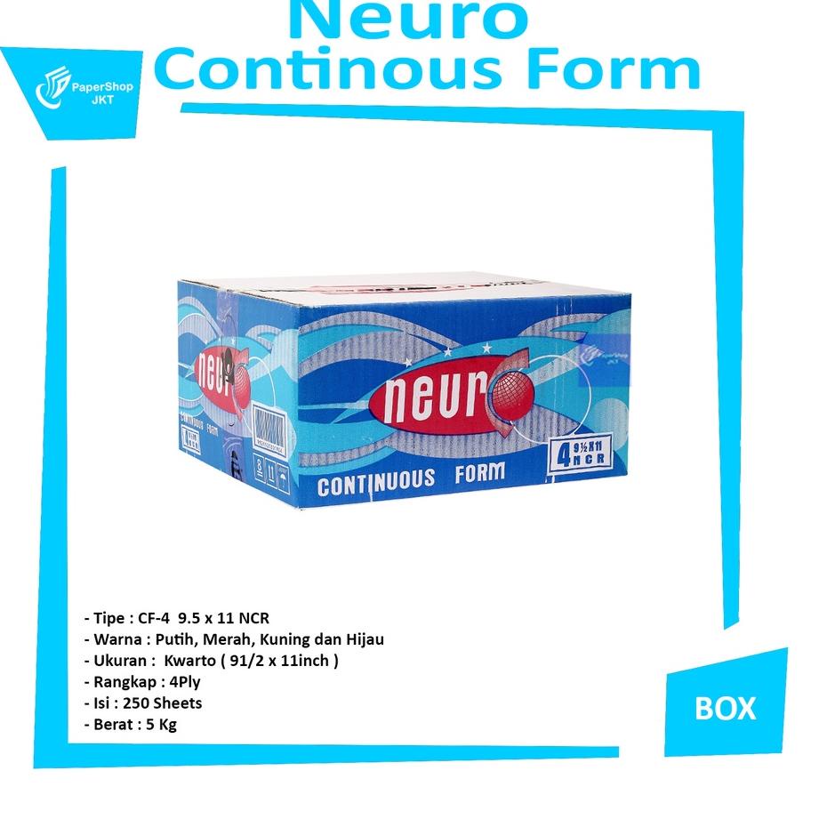 

ダ NEURO - continous form 4 ply 9 1/2 x 11 ncr Special