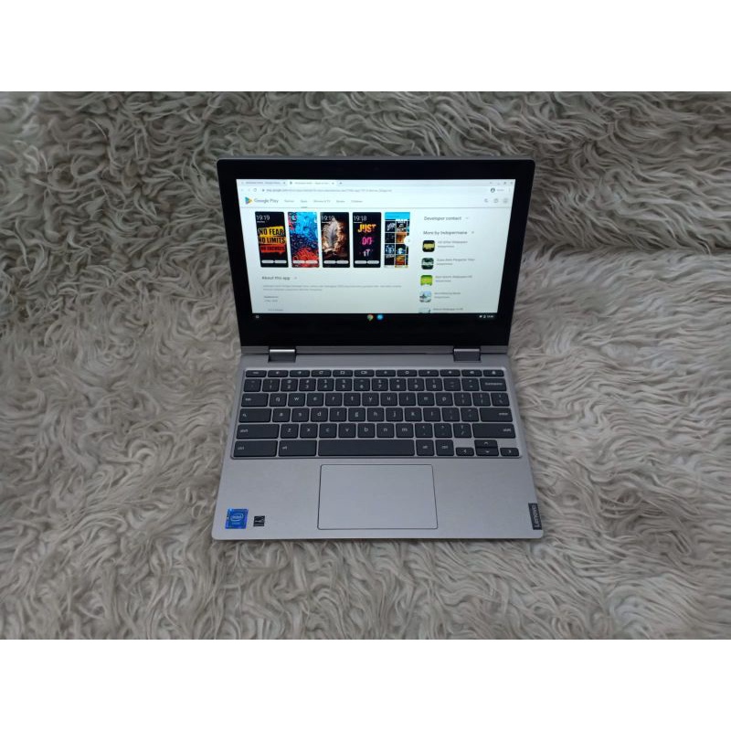 Notebook Lenovo Chromebook C340-11 Ram 4gb intel celeron Layar sentuh