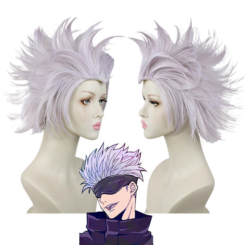 【Wetrose】Jujutsu Kaisen Anime Itadori Yuji Fushiguro Megumi Kugisaki Nobara Gojo Satoru Ryomensukuna Maki Mai Okkotsu Yuta Inumaki Geto Suguru Wig