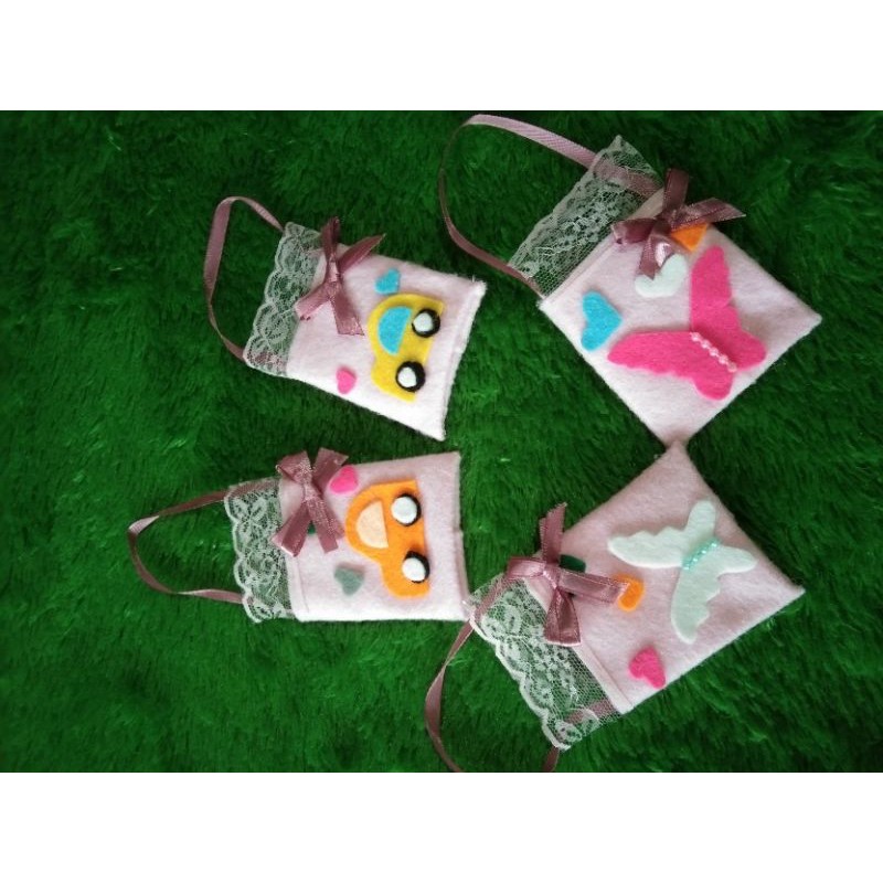 Amplop Lebaran Flanel Karakter Tas