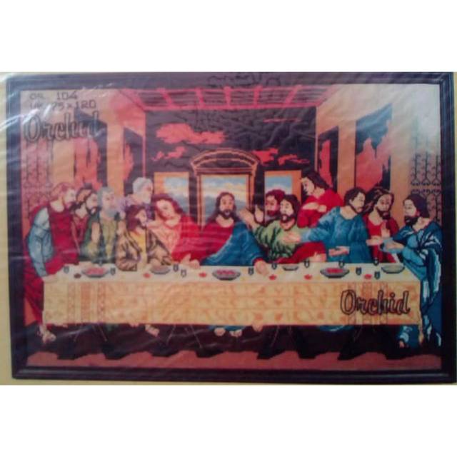 Kruisteek Kristik Crossstitch The Last Supper Perjamuan Terakhir OR 104
