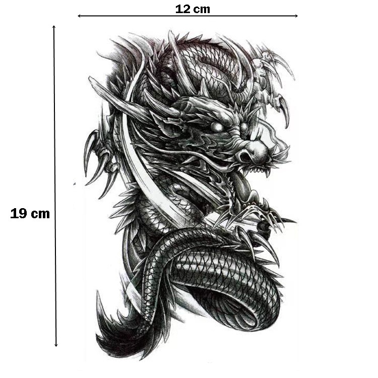 Jual Sticker Tattoo Naga Tato Temporary Tato Temporer Shopee Indonesia   Aa760499a6a3d65bdce109eb36d1e492