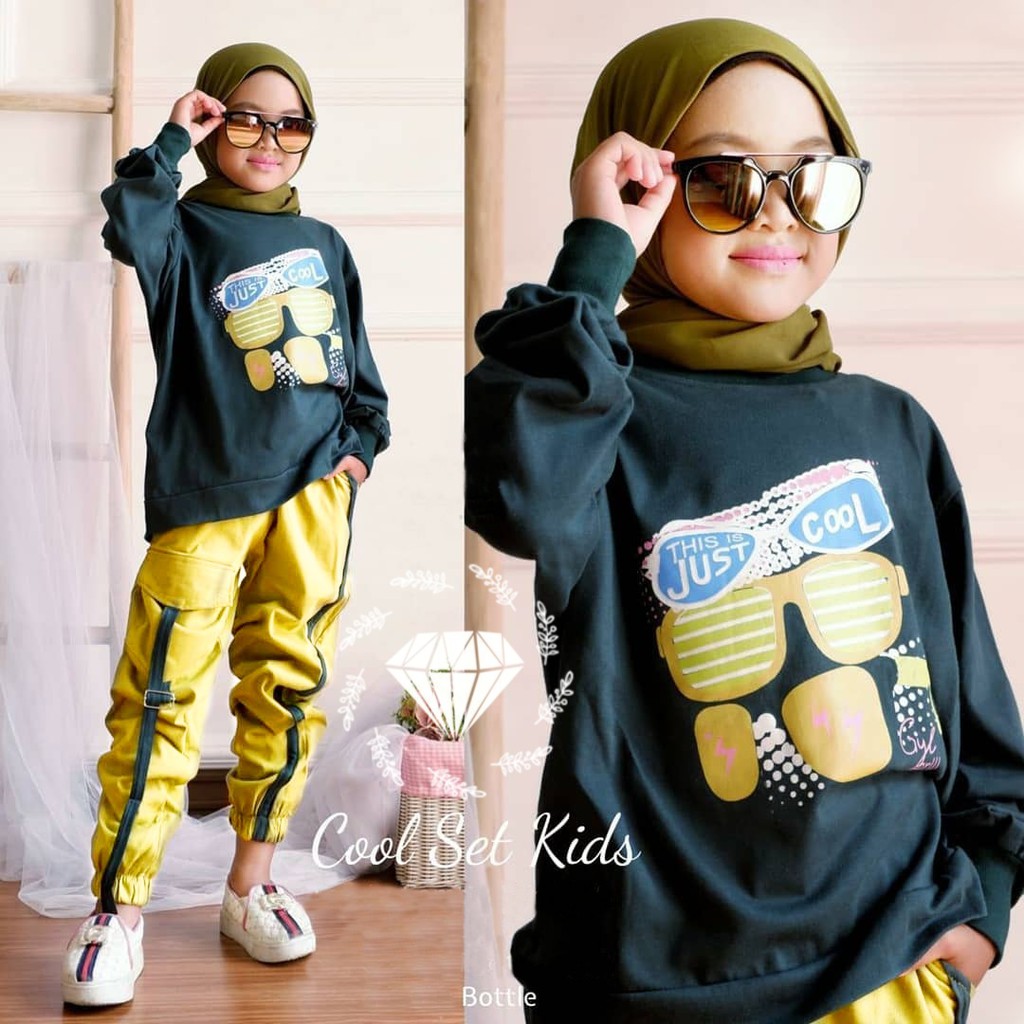 SETELAN OVERAL ANAK PEREMPUAN USIA 8 9 10 11 12 13 14 TAHUN/CIKITA SET KIDS/PAKAIAN ANAK PEREMPUAN/G