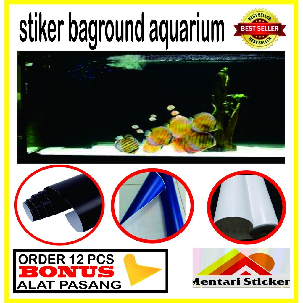STIKER SKOTLET BAGROUND AQUARIUM/STIKER AQUARIUM/SKOTLET AQUARIUM