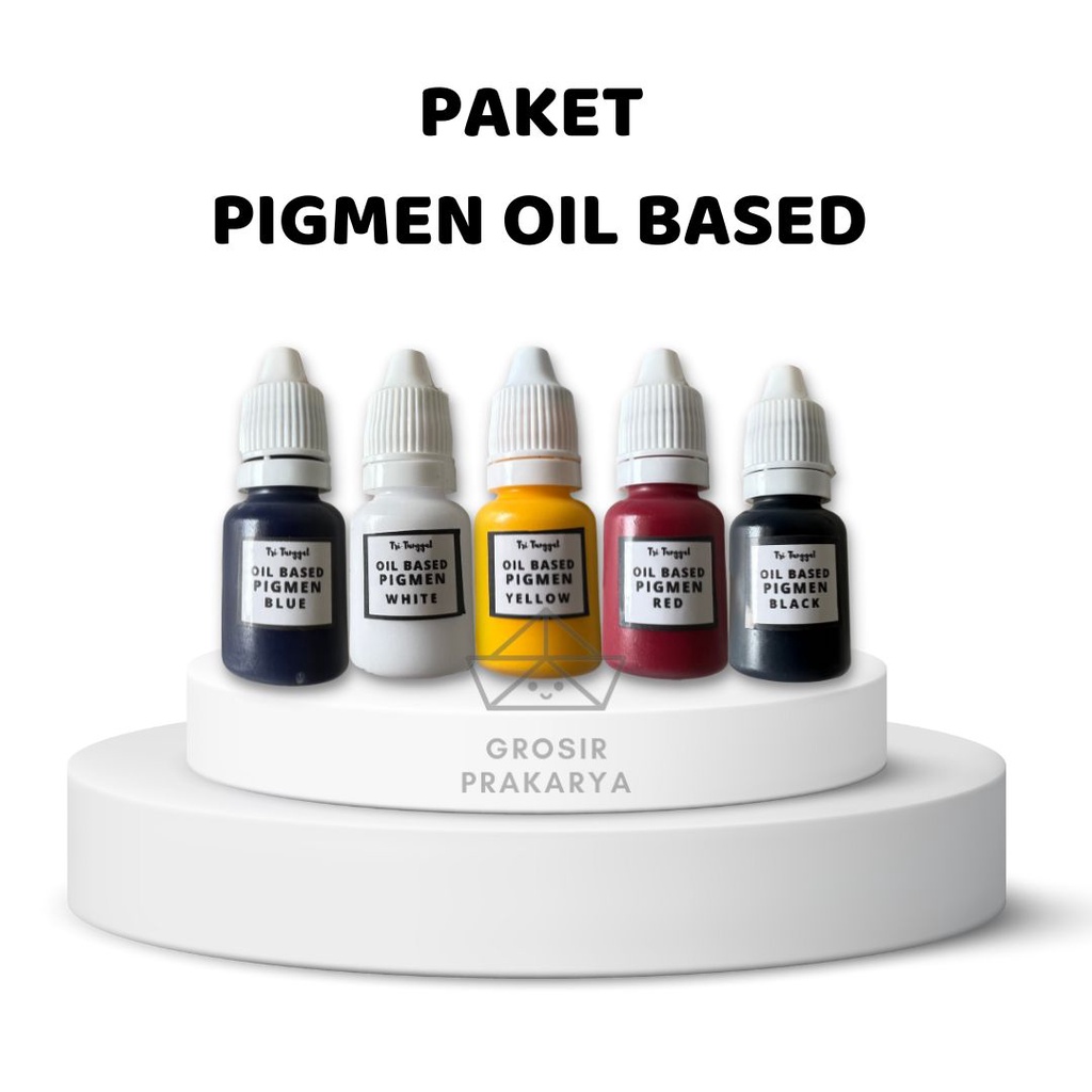 Cat Minyak Resin Pigmen Bundle 5pcs Pigment Recin Oil Based Paket Alat Perlengkapan Peralatan Painting Paint Colour Canvas Kesenian Seni Rupa Melukis Draw Dinding Gambar Berkualitas Bagus Warna Solid Grosir Prakarya Malang