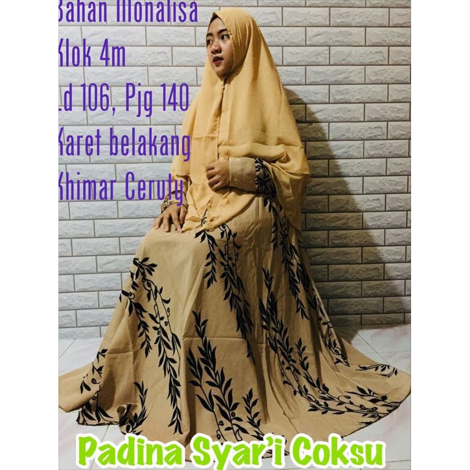 [Padina coksu RO] gamis muslim wanita wolfice coklat susu