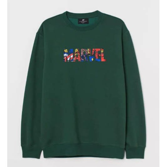 Crewneck hnm h&amp;m marvel chest printed