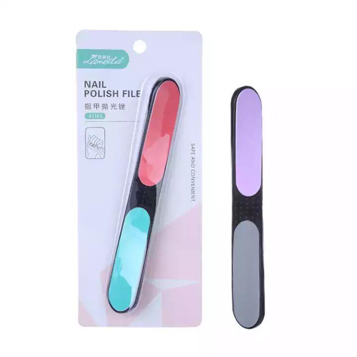 Nail File Nail Buffer 4 Sisi Alat Kikir Kuku Penghalus Kuku Amplas Kuku Alat Manicure Pedicure Pengilap Kuku Nail Polishing File