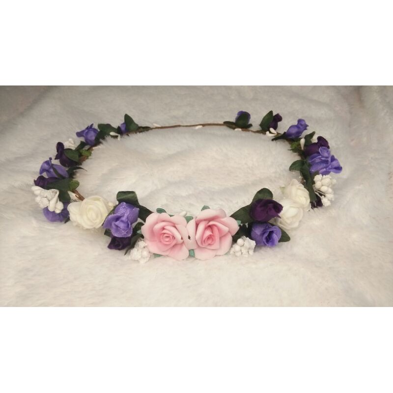 Flower Crown / mahkota bunga / bando bunga / headpiece / hiasan kepala / aksesoris hijab / mahkota