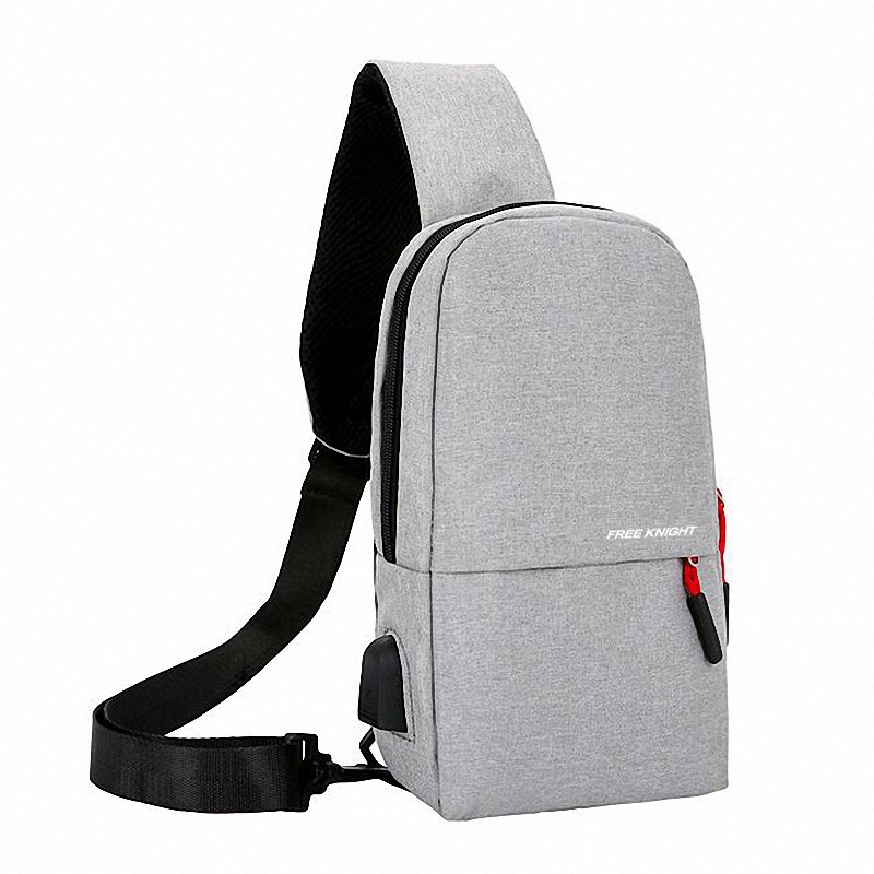 Highland Tas Selempang USB Charger Sling Bag Impor Batam Slempang Kanvas Tas Dada TS501