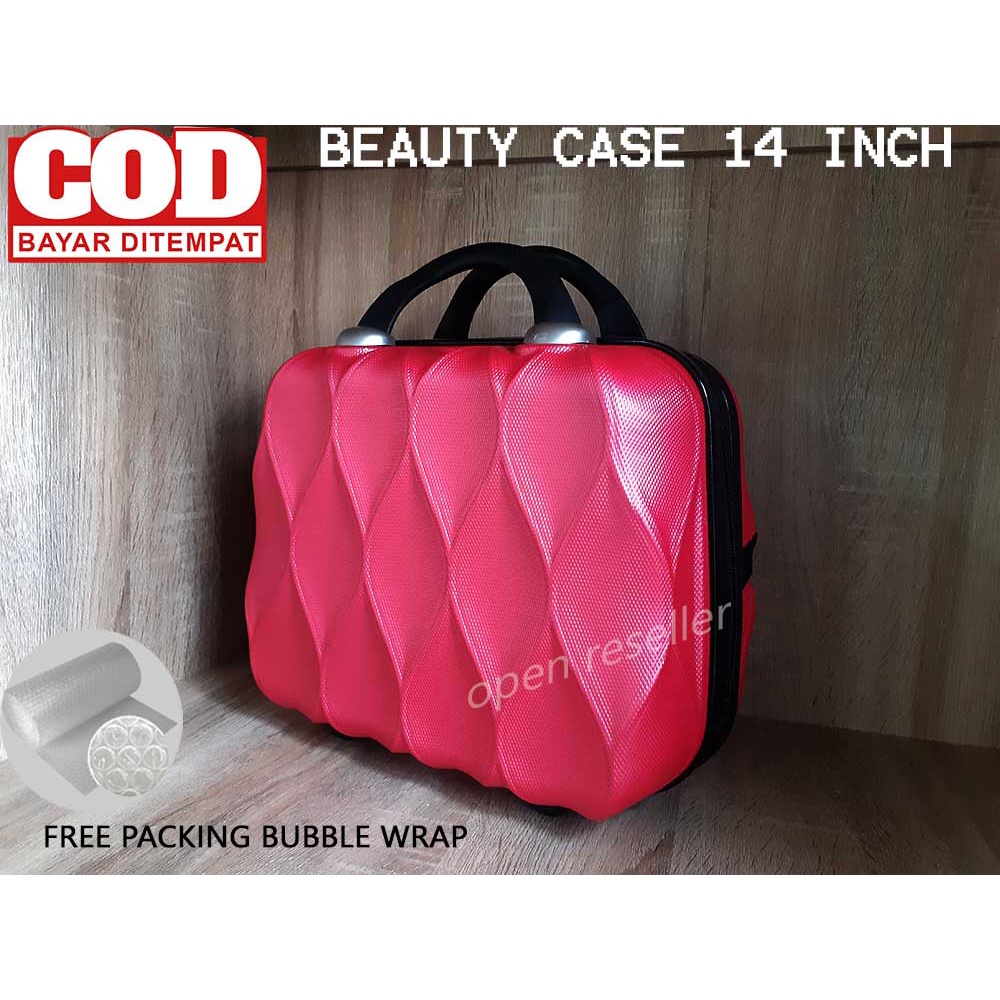 BEAUTY CASE 025 FIBER 14 INCH , PROMO IMPORT HIGH QUALITY COLOURFULL