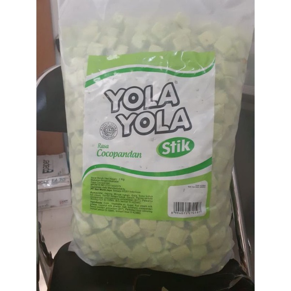 Yola yola stik pandan/momogi pandan 500gr