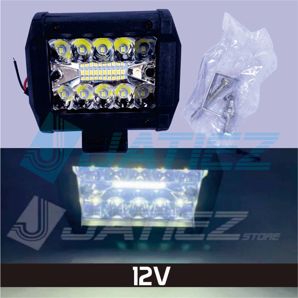 Lampu LED Offroad 60W Cree 3 Row 12V Lampu Sorot LED 60 Watt