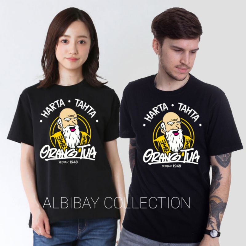 kaos distro cap orang tua pria/wanita