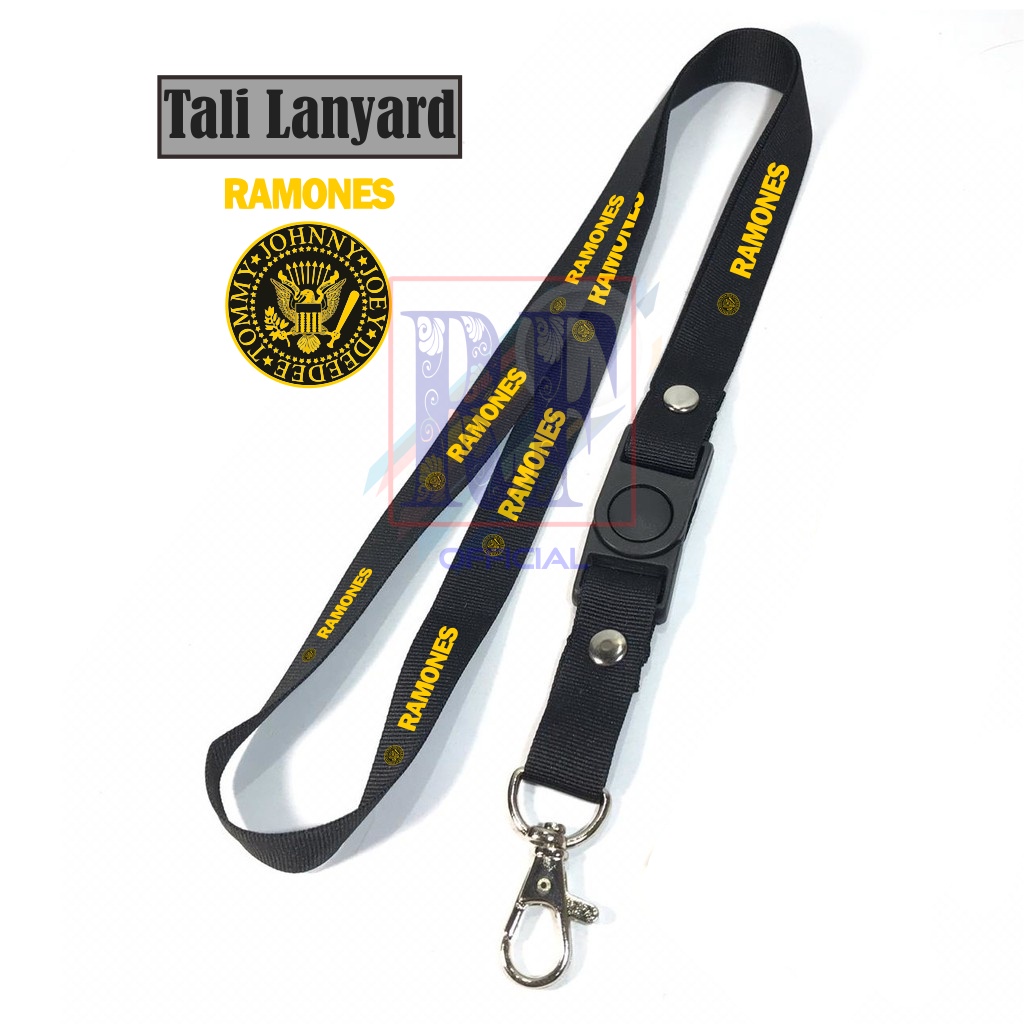

Gantungan kunci BAND RAMONES WARNA KUNING / BAND METAL ROCK PUNK tali lanyard band gantungan leher id card name tag