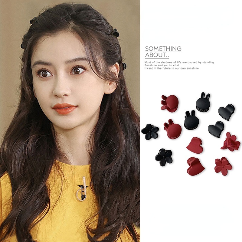 5 / 10pcs Jepit Rambut Poni Samping Model Kepang Kecil Gaya Korea Untuk Wanita