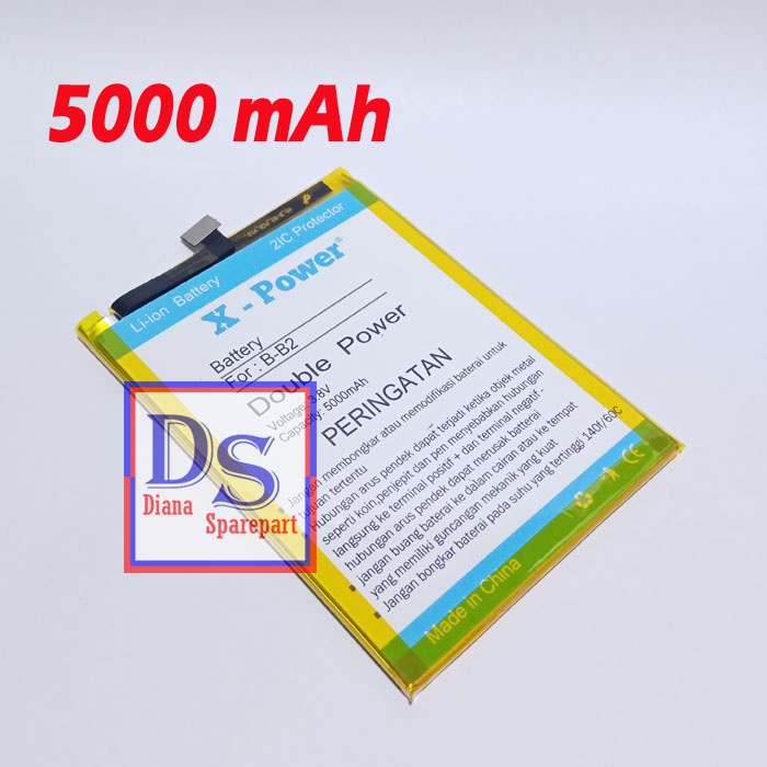 Baterai Vivo V5 Lite 1609 BB2 BB-2 Batu Batre Battery Tanam Double Power