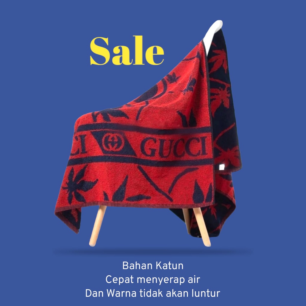 Handuk Gucci Jumbo 80x150 - Handuk Mandi Dewasa - Handuk Tebal - Handuk Murah - Handuk Gucci Sakura