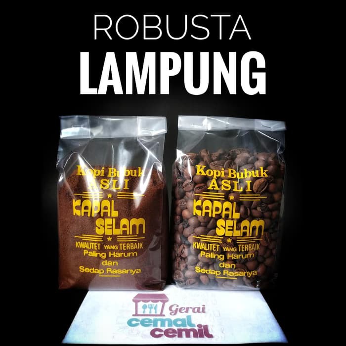 

Kopi ROBUSTA LAMPUNG cap KAPAL SELAM BANDUNG