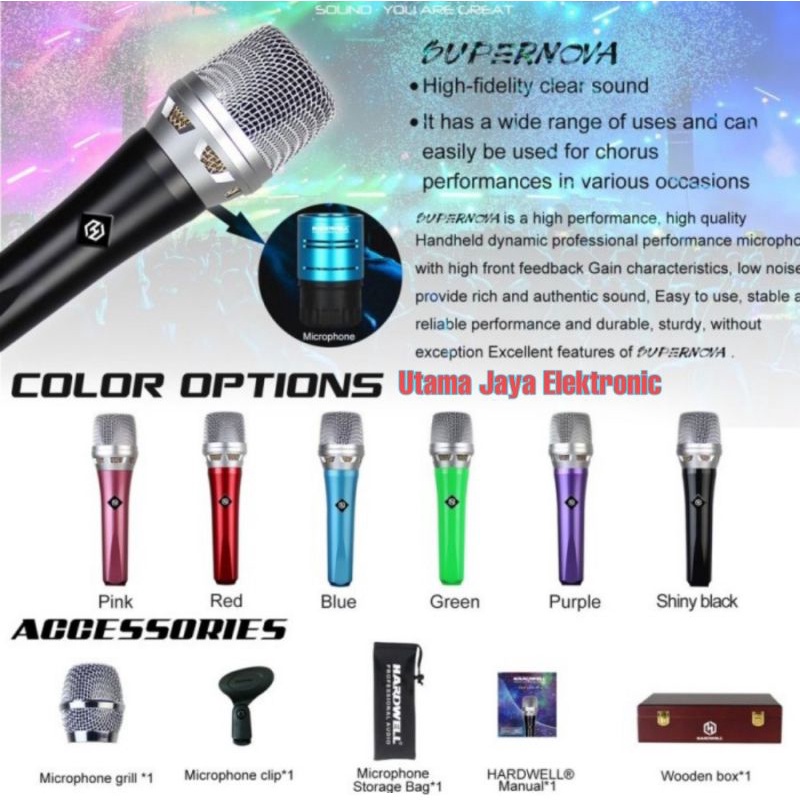 Mic Kabel Hardwell Supernova Microphone Kabel Original