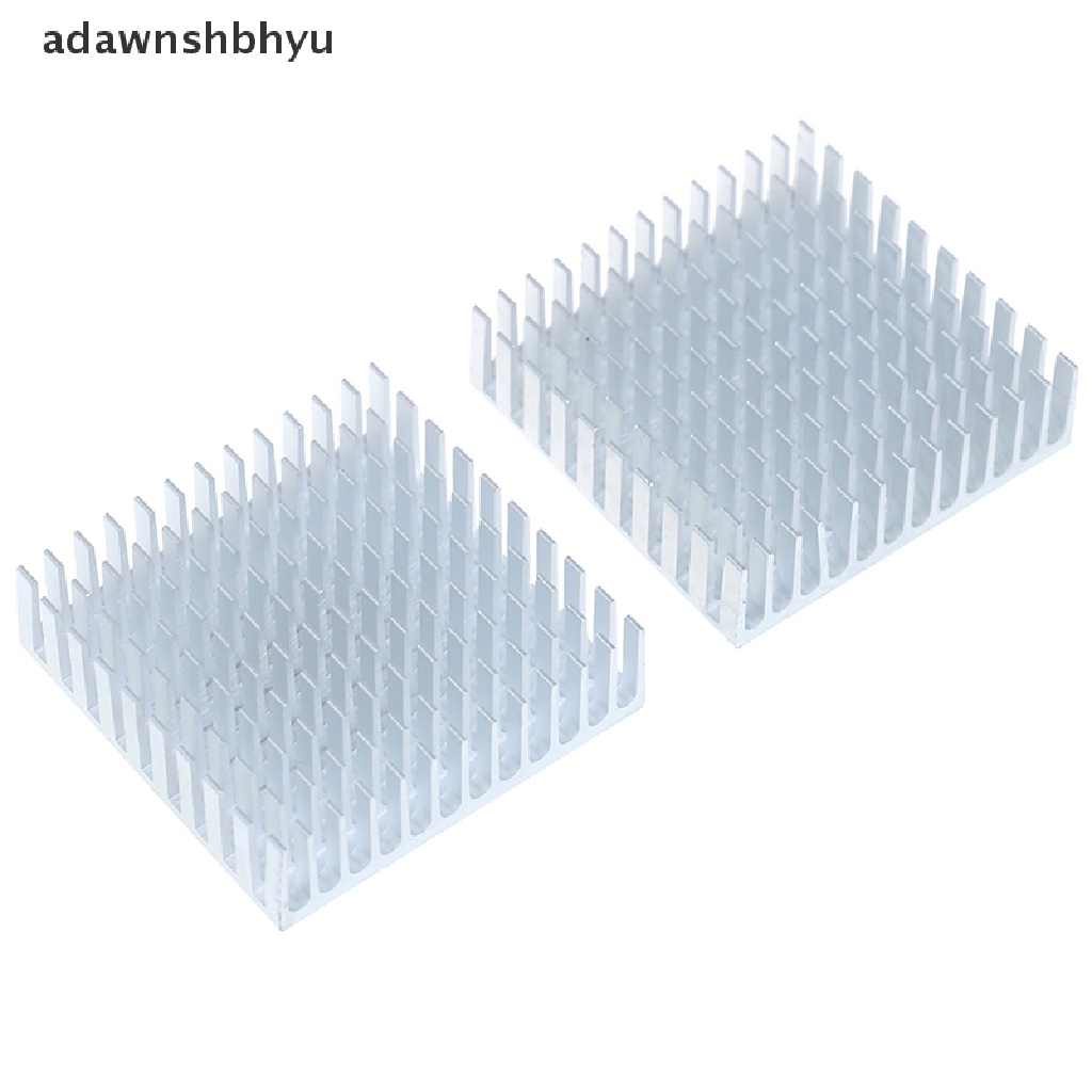 Adawnshbhyu 2pcs 40 * 40 * 11mm silver Radiator Aluminium cpu heatsink