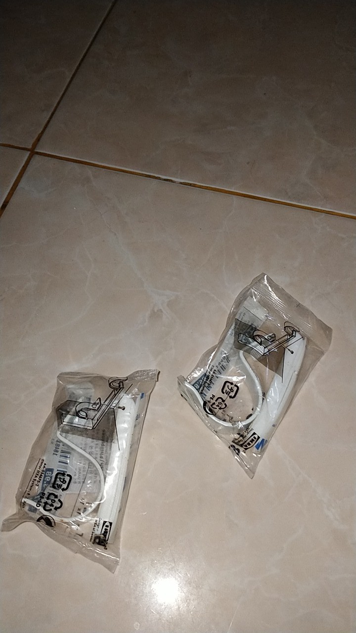 Tempat Batang Gorden Peralatan Batang Gordeng Pilihan Warna Hitam/ Putih Be1060