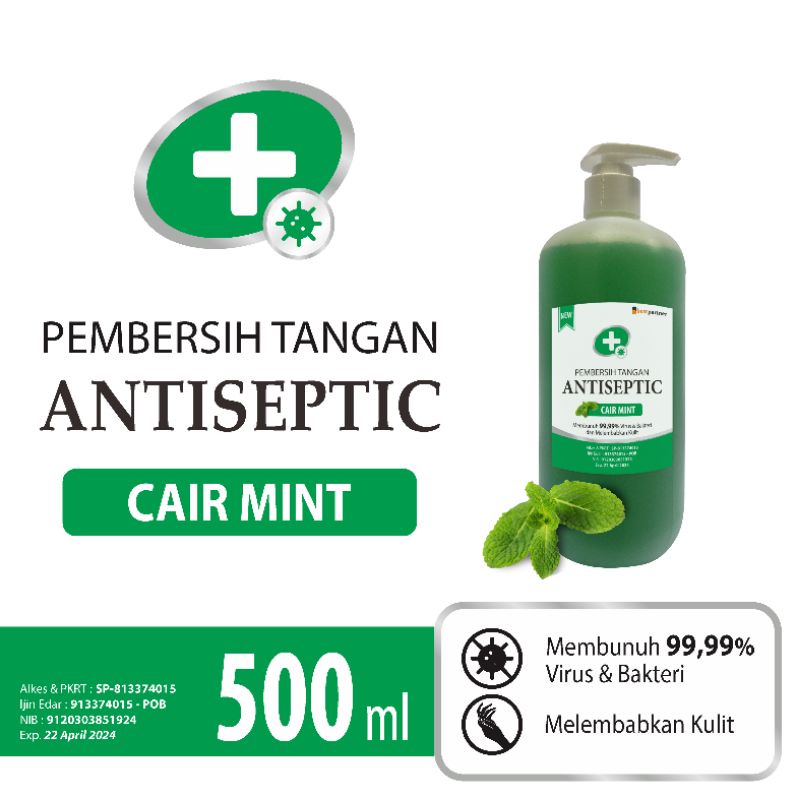 Handsanitizer cair pump 500 ml aneka aroma