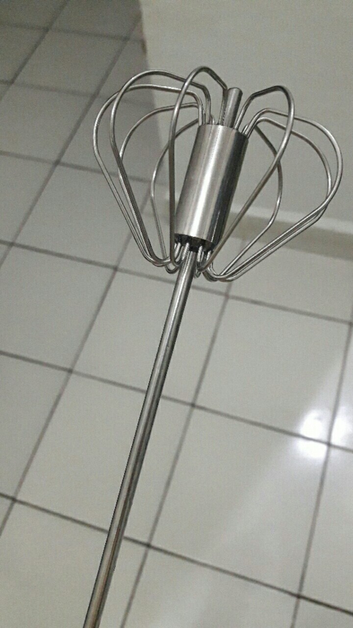 Mic Stainless Steel Semi-otomatis Pengocok Telur Mixer Telur Krim Mixer Alat Pencampuran Kue