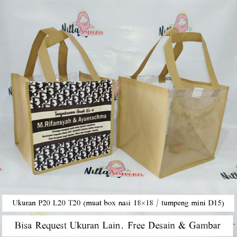 tas souvenir ulang tahun ultah anak karakter motif dior