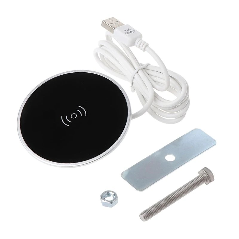 PREORDER  1Set Universal Qi Wireless Charger Furniture Office Desktop Hidden Embedded Table