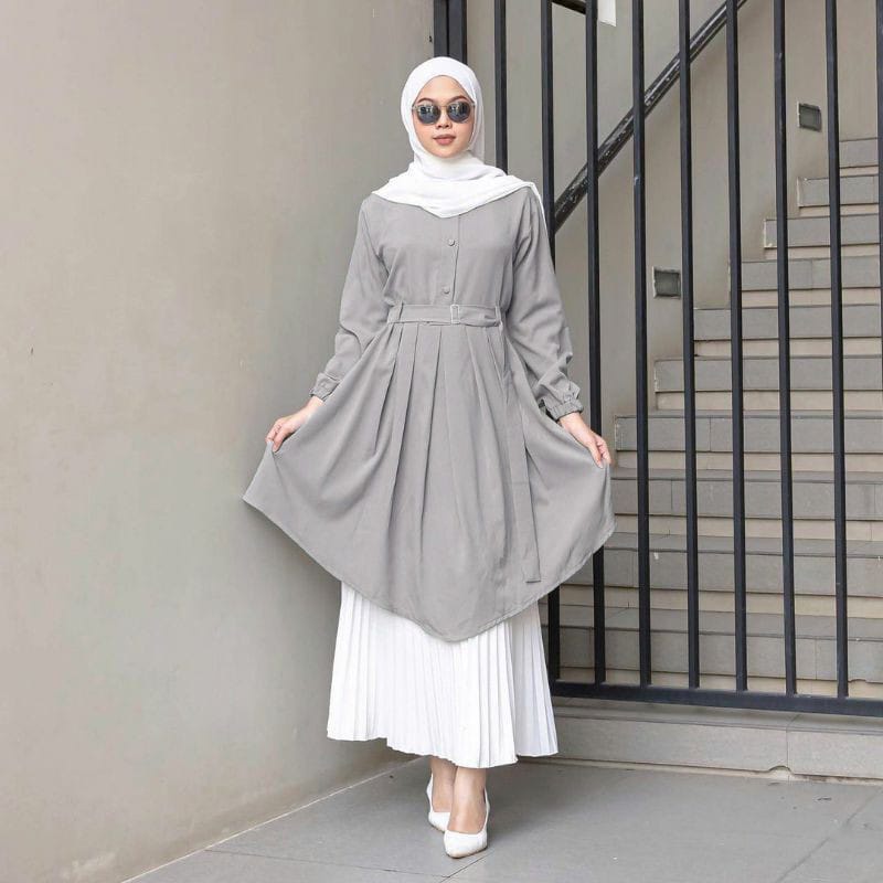 SAVAHHIJAB - NEDA TUNIK/TUNIK WANITA/BAHAN MOSCREPE