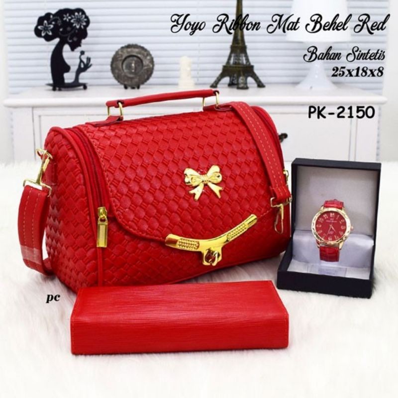 tas paketan 3in1 yoyo tikar wanita best seller