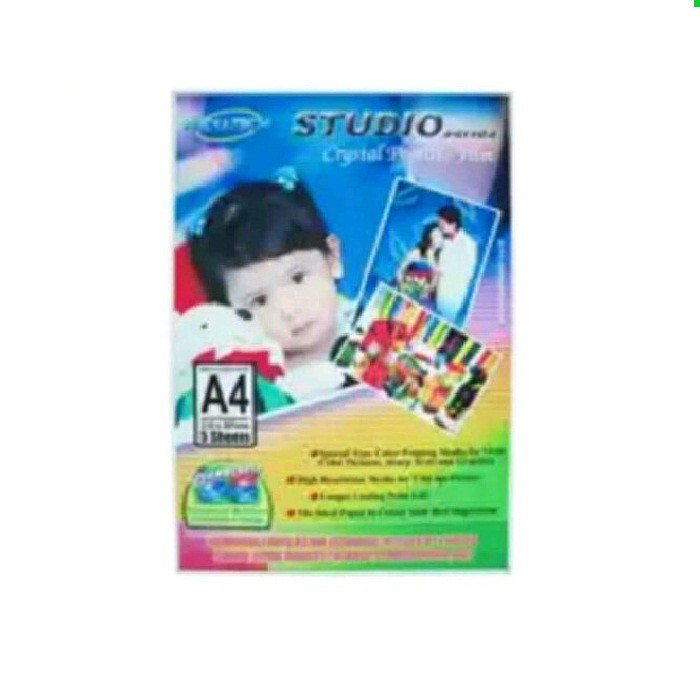 Mediatech Kertas Photo A4 CRYSTAL PHOTO STICKER @ 1 SET - 33051