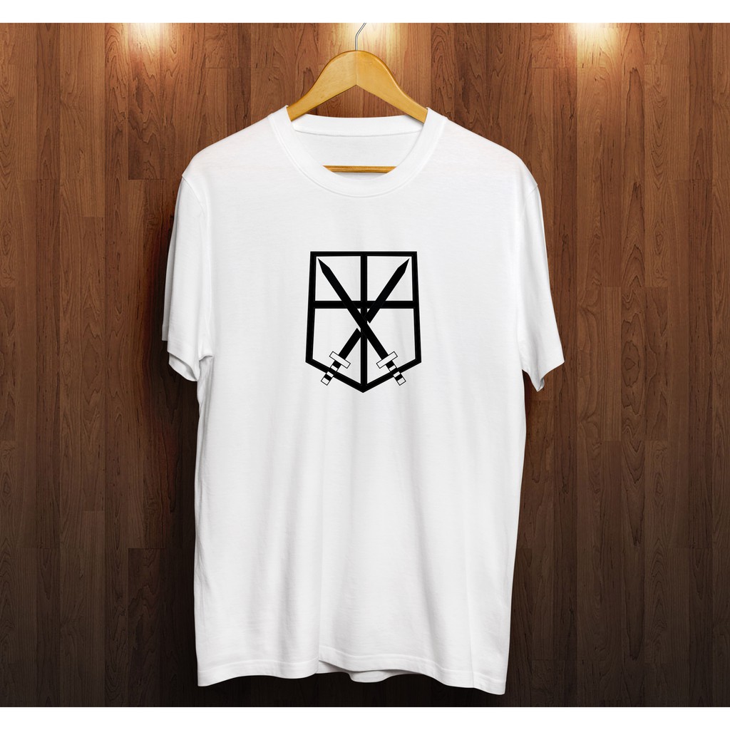 kaos attack on titan emblem pedang S-XXXXL katun combed 30's kaos aot kaos anime kaos wibu