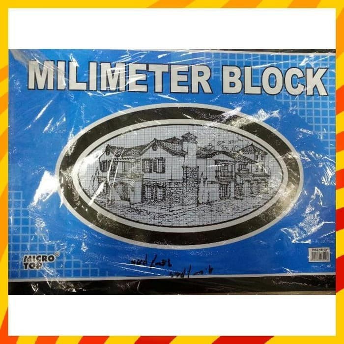 

Buku kertas Milimeter Block A3 besar Buku Milimeter Block / Blok Microtop A3 8 lembar 297x420mm