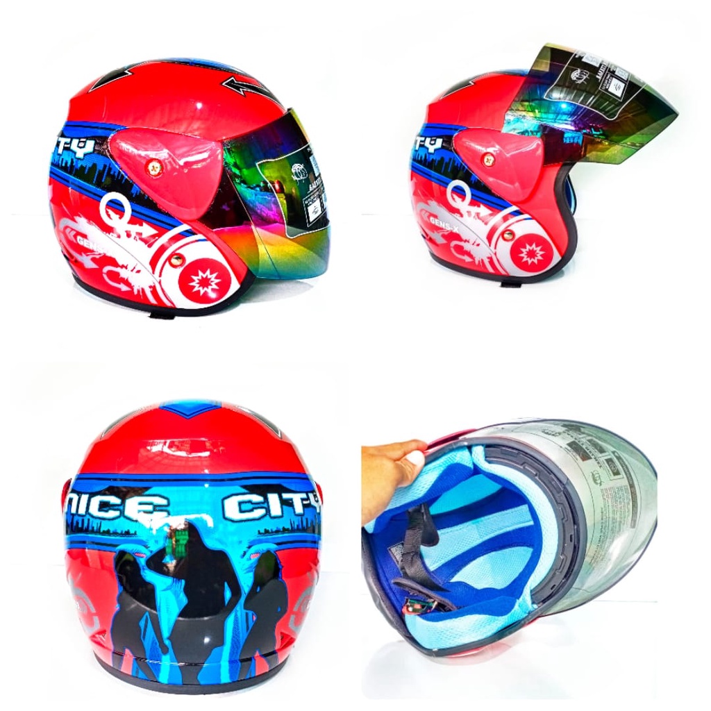 Helm SNI Evo Solid Helm Halfface Evolution